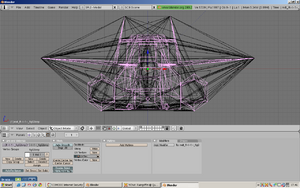 IC fighter Model in purple, hitbox in black.